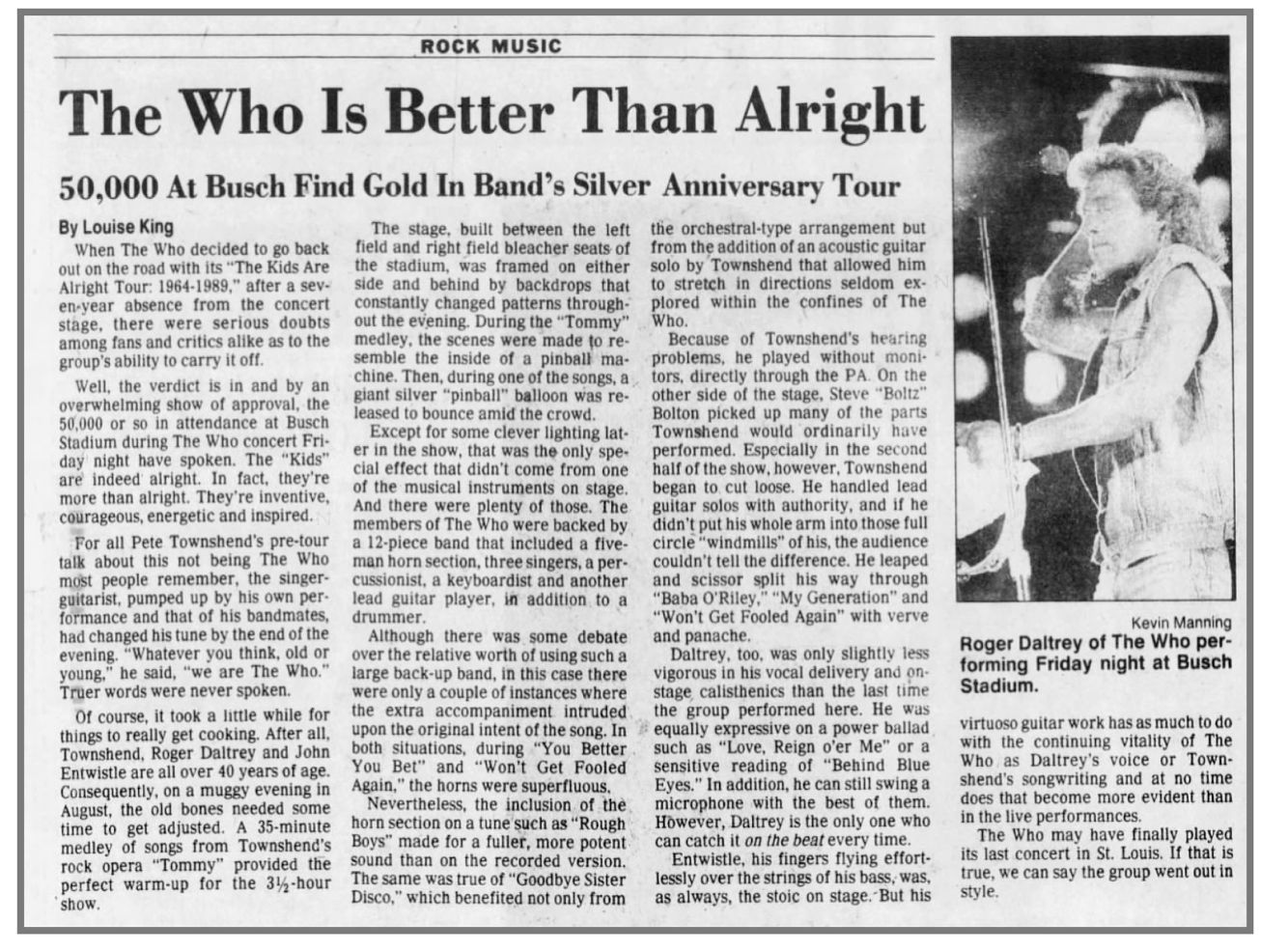 Reviews of The Who